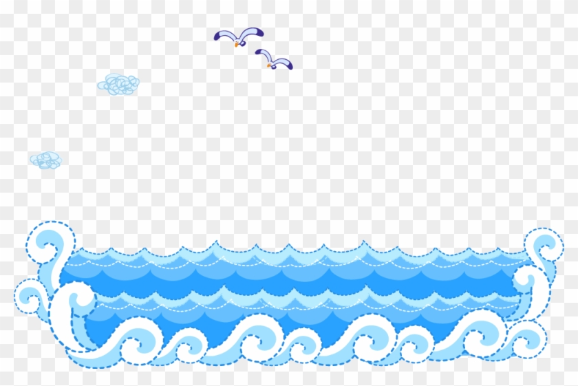 840x561 Blue Sea Wave Vector