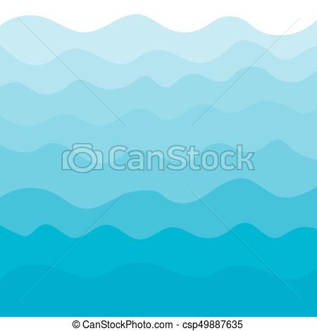 450x470 Blue Sea Waves Vector Background.