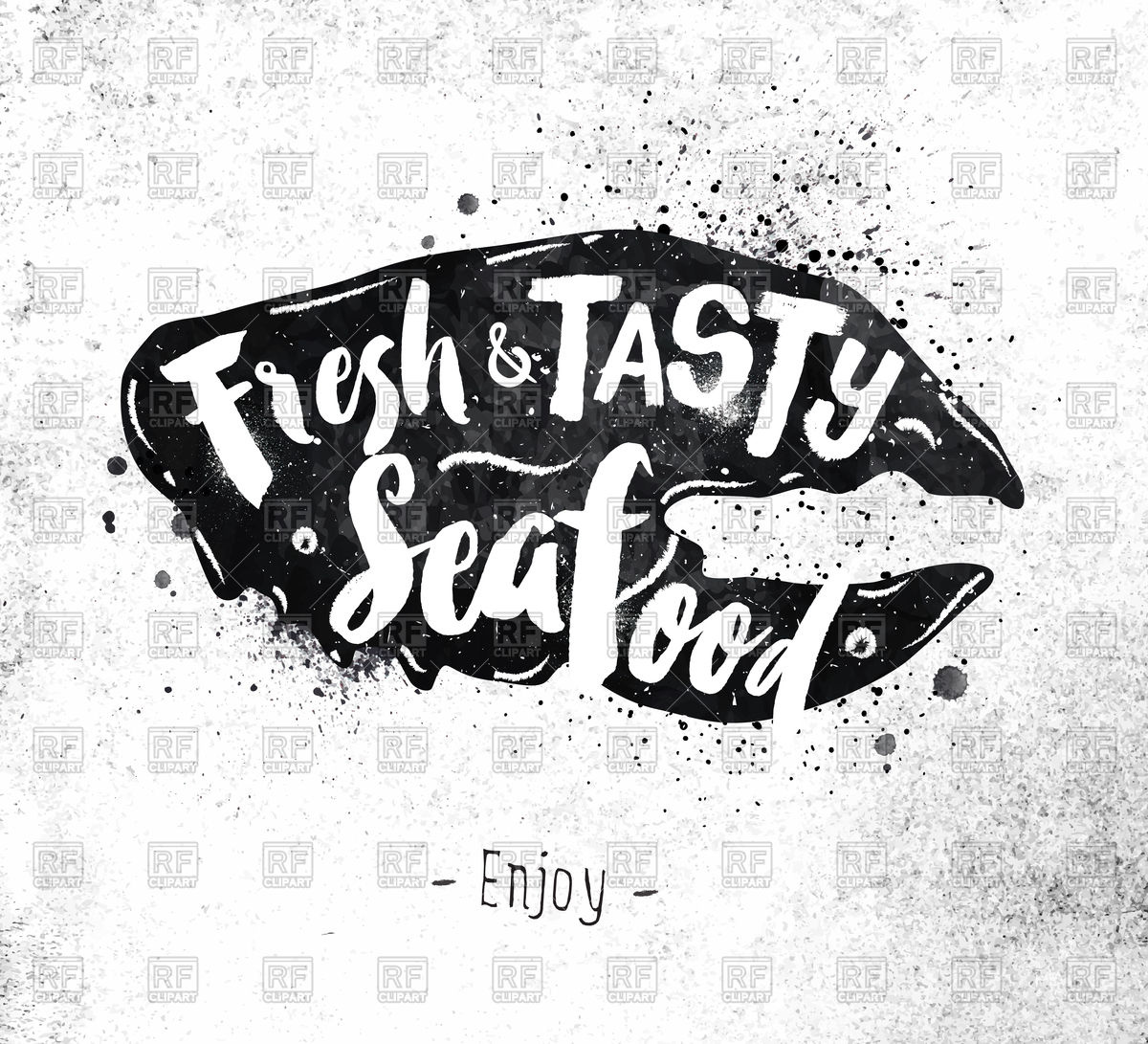 1200x1091 Poster Crab Claw Lettering Fresh And Tasty Seafood Vector Image
