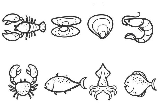 632x443 Free Seafood Vectors Free Vector Download 377027 Cannypic