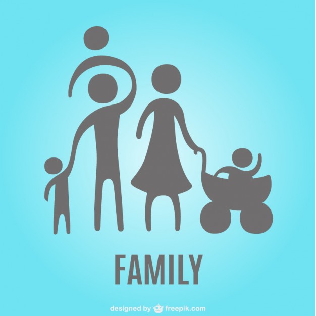 626x626 Family Silhouettes Icon Vector Free Download