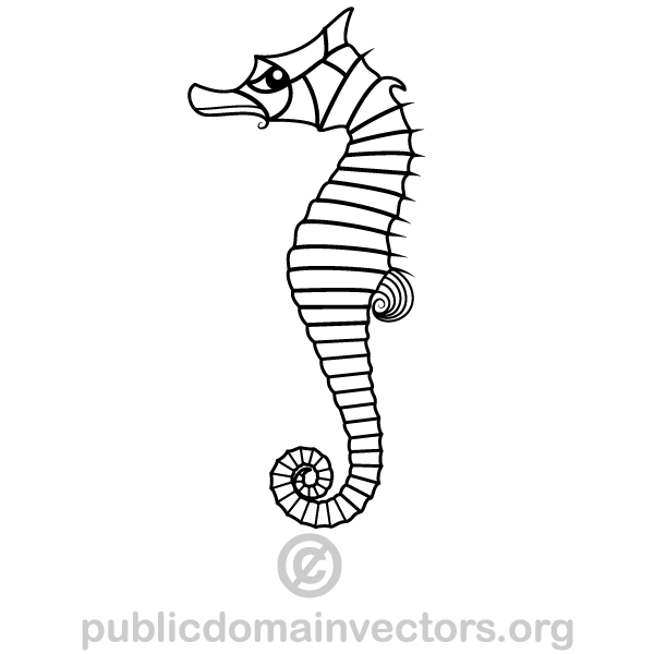 600x600 Seahorse Vector Art 123freevectors
