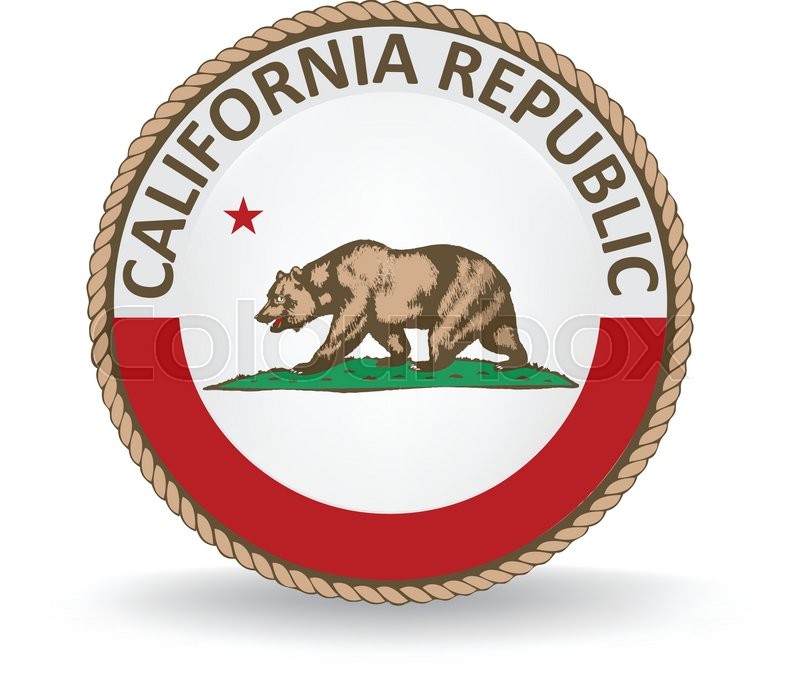800x683 Flag Seal Of The State Of California. Stock Vector Colourbox