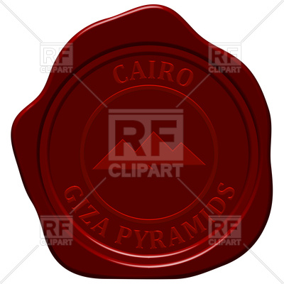 400x400 Pyramids Sealing Wax Stamp Vector Image Vector Artwork Of Design