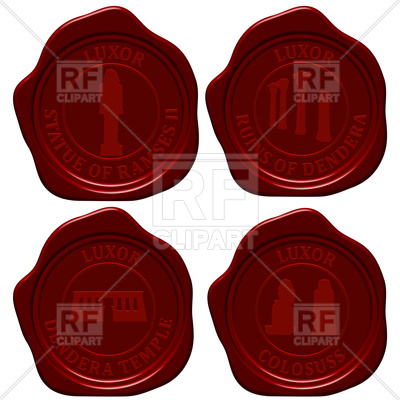 400x400 Egypt Sealing Wax Stamp Vector Image Vector Artwork Of Design