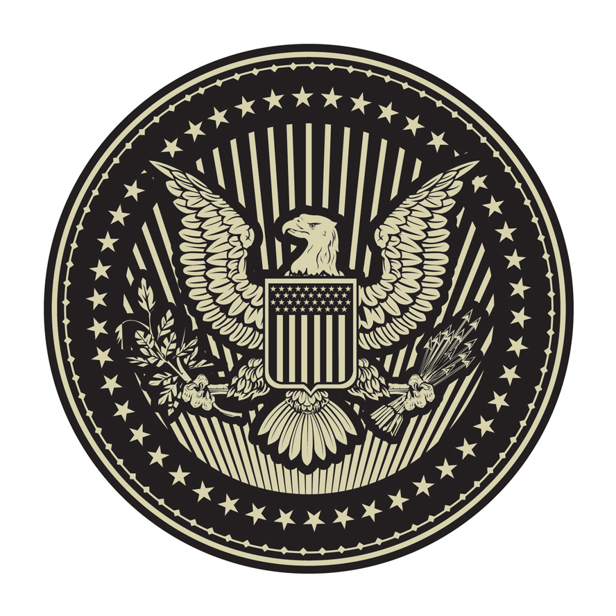 888x888 Free Download Of Eagle Seal Vector Graphic