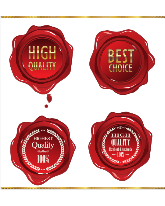 541x674 Red Wax Seal Vector Graphics Free Download