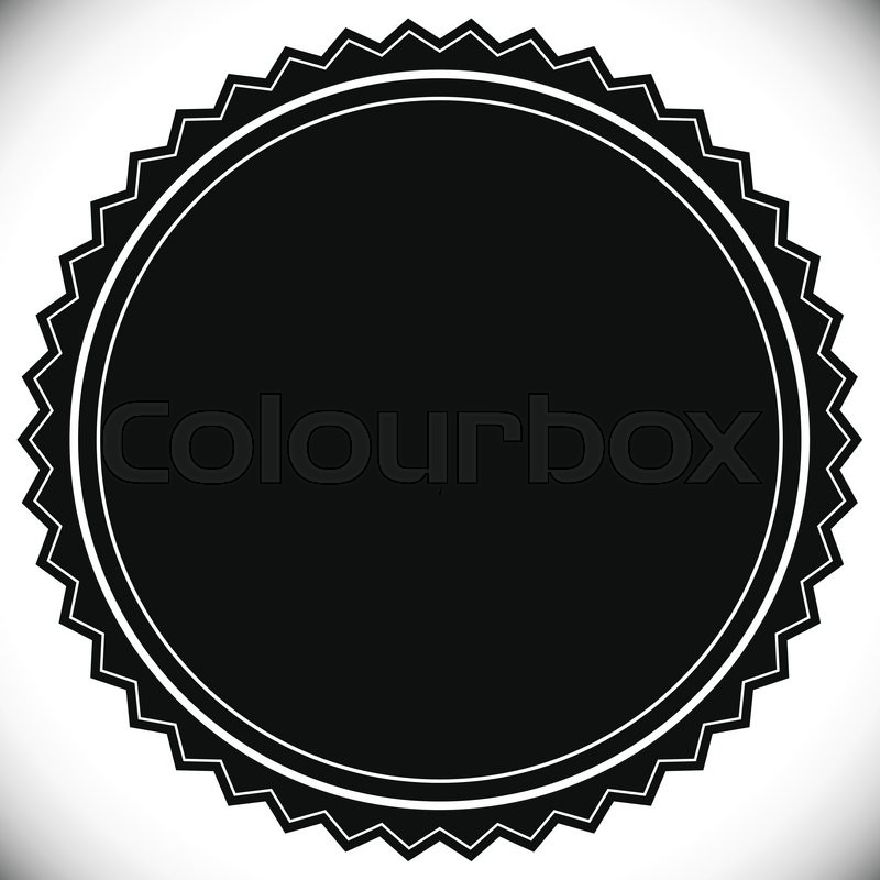800x800 Blank Empty Stamp, Seal Or Badge Template Stock Vector Colourbox