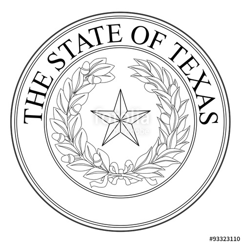 498x500 The State Of Texas Seal Stock Image And Royalty Free Vector Files
