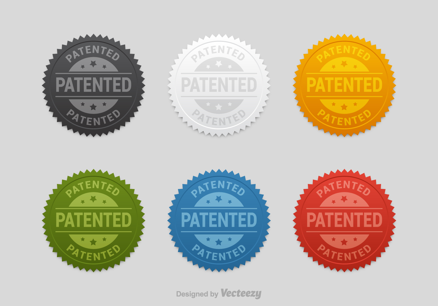 1400x980 Free Patented Seals Vector Set