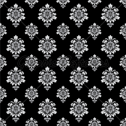 500x500 Vector Seamless Floral Pattern Gl Stock Images