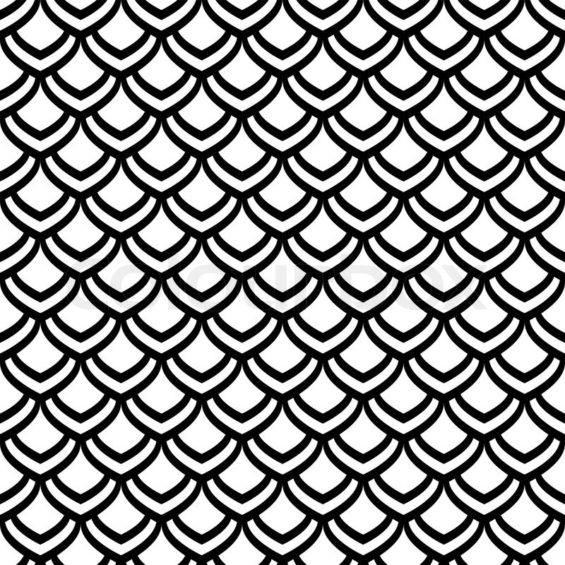 800x800 Seamless Pattern. Fish Scale Texture. Vector Art. Stock Vector