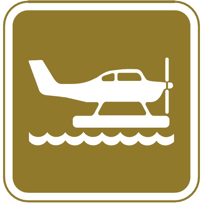 660x660 Seaplane Vector Sign