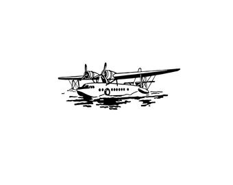 340x270 Seaplane Silhouette Etsy