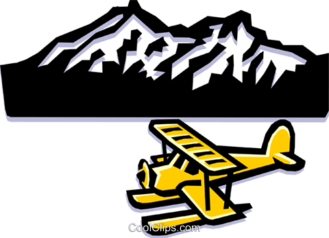 480x347 Seaplane Royalty Free Vector Clip Art Illustration Tran0641