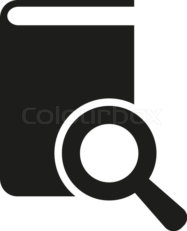 647x800 Book Search Icon. Vector Design. Library Symbol. Web. Graphic. Jpg