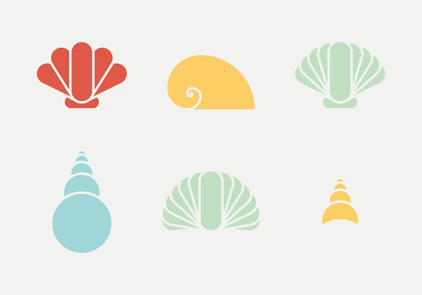1400x980 Shell Free Vector Art