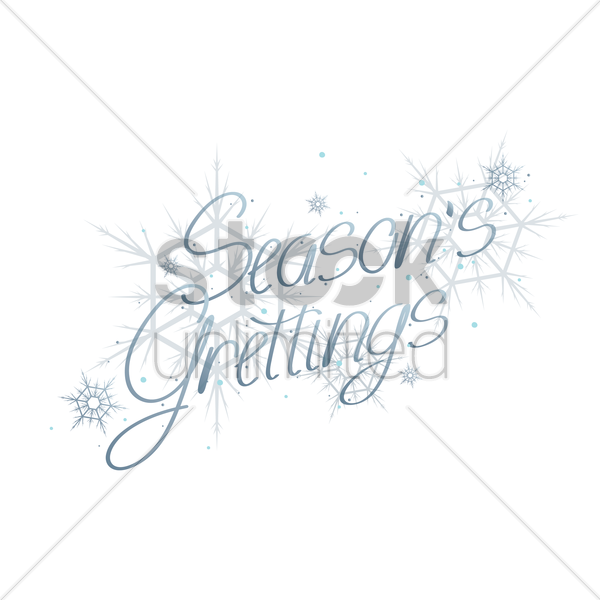 600x600 Seasons Greetings Vector Image