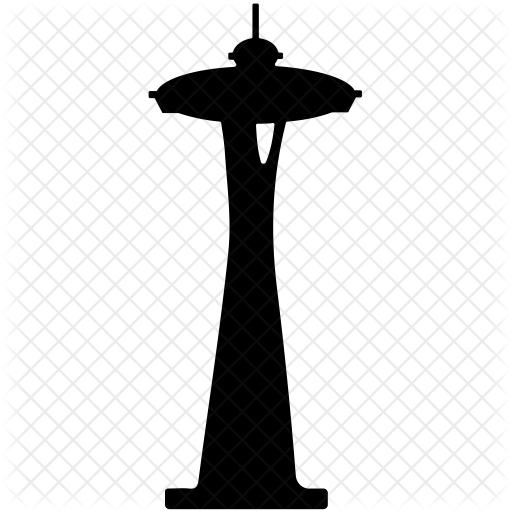 512x512 15 Seattle Vector Space Needle Silhouette For Free Download On