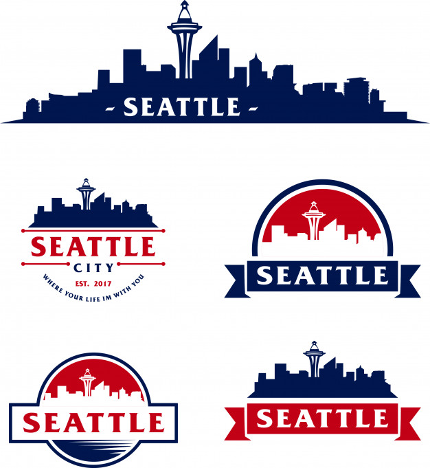 626x681 Seattle Of City Skyline Line Art Vector Illustration Vector