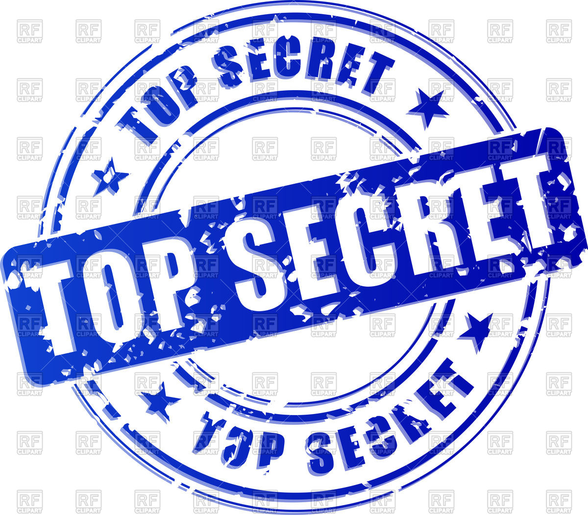 1200x1051 Blue Stamp Print With Words Top Secret Vector Image Vector