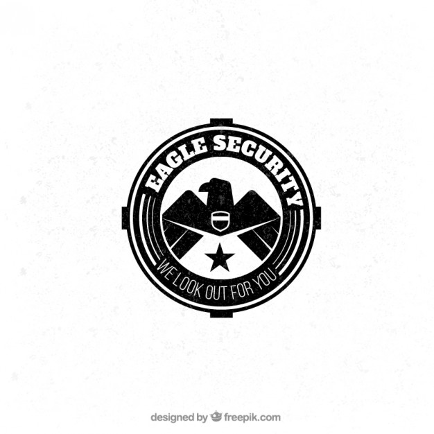 626x626 Eagle Security Badge Vector Free Download