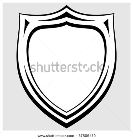 450x470 Security Badge Black And White Clipart