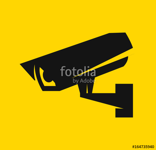 500x481 Video Surveillance, Cctv Camera Icon. Security Camera. Vector