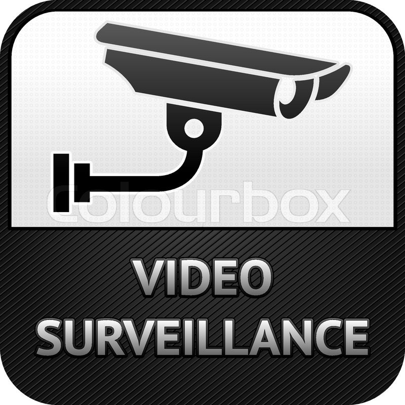 800x800 Cctv Symbol, Video Surveillance, Sign Security Camera Stock