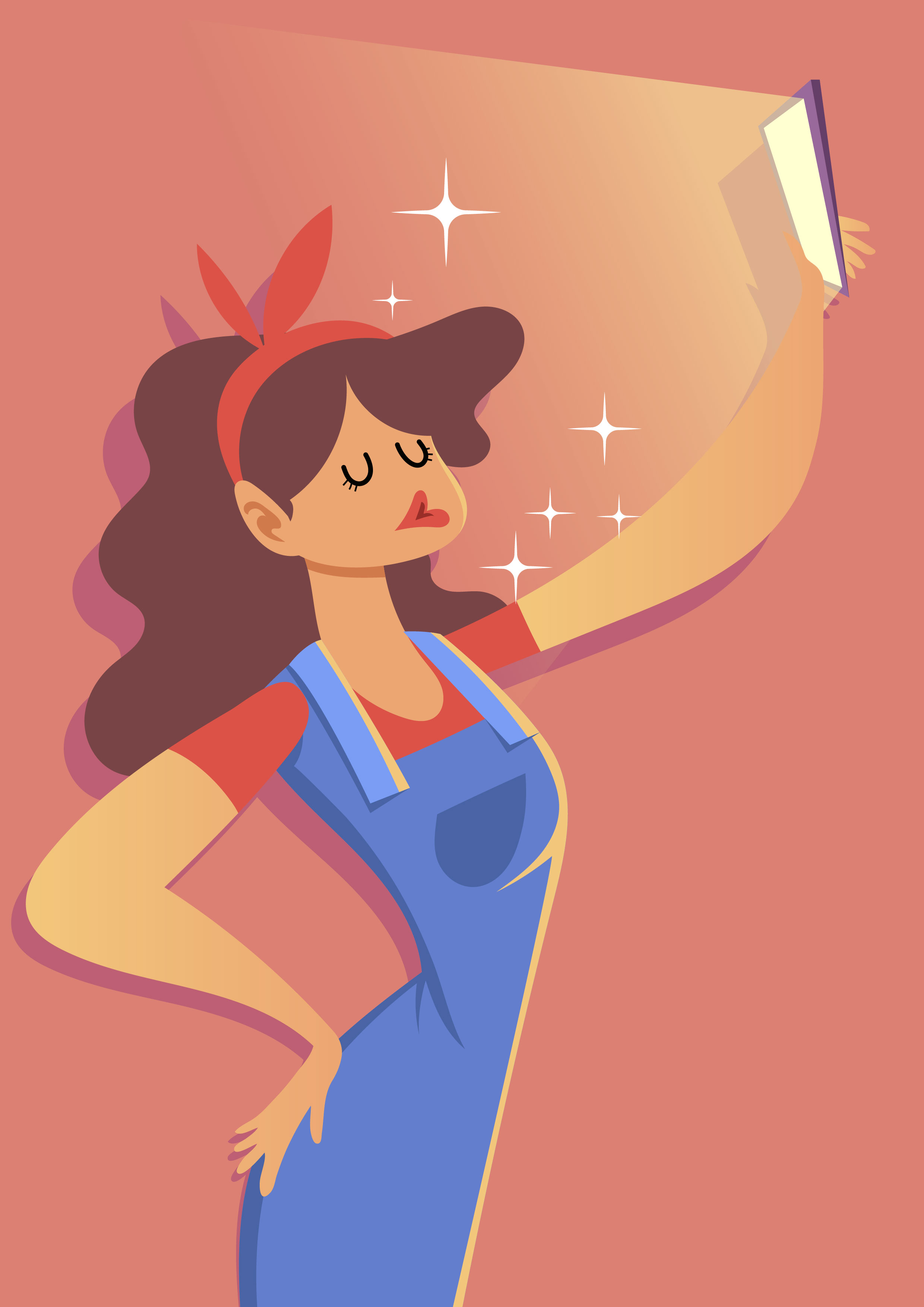 2480x3508 Selfie Free Vector Art