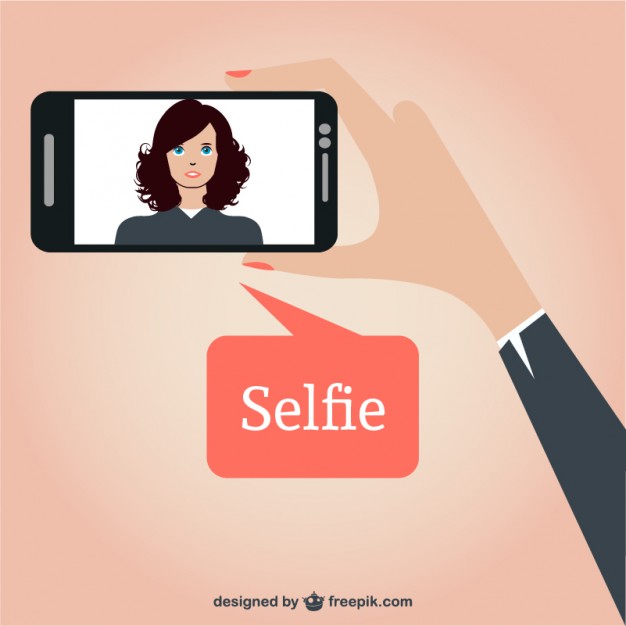 626x626 Beautiful Woman Taking A Selfie Vector Free Download