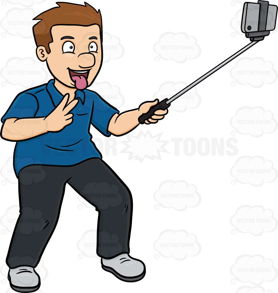 972x1024 Selfie Clipart Vector