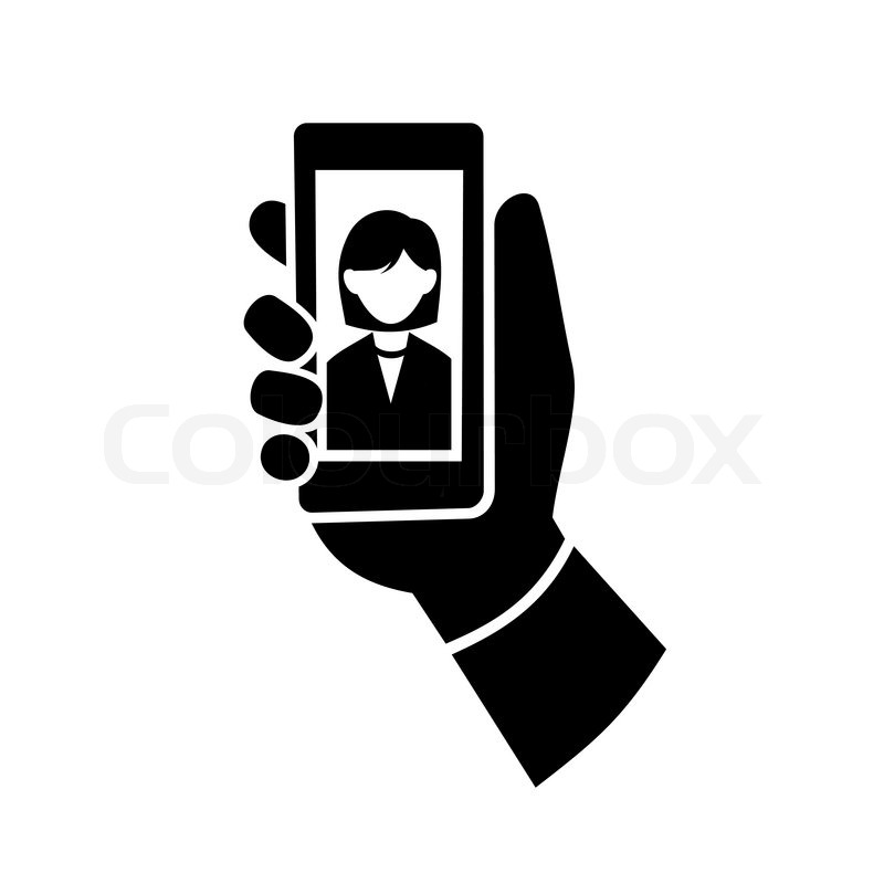 800x800 Woman Making Selfie Photo Icon. Vector Illustration Stock Vector