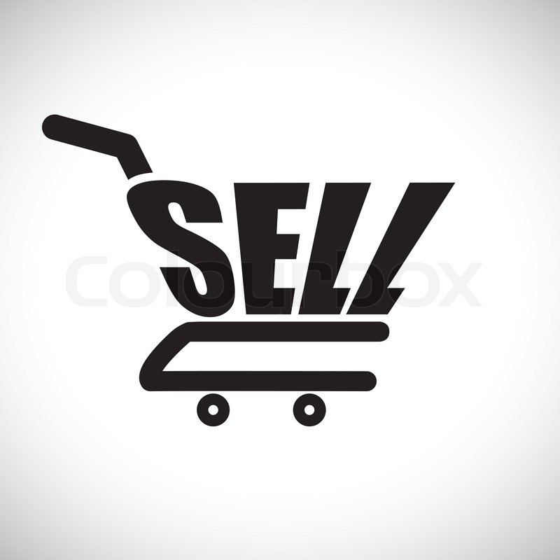 800x800 Concept Illustration Of Shopping Cart With The Word Sell The