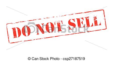 450x243 Rubber Stamp With Text Do Not Sell Inside, Vector... Vector Clip
