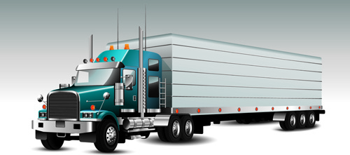 500x221 Semi Truck Free Vector Download (502 Free Vector) For Commercial