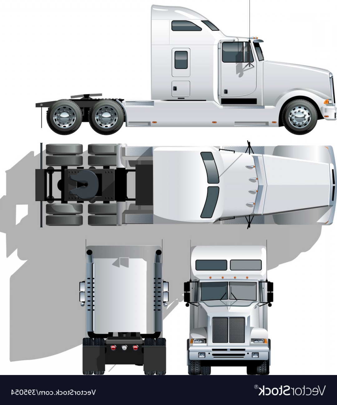 1080x1296 Vector Hide Tailed Semi Truck Vector Lazttweet