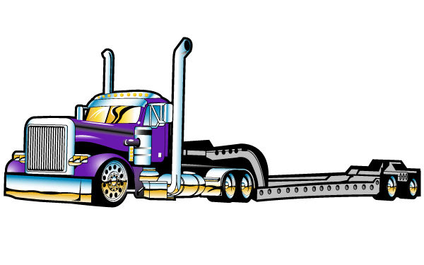 600x375 Free Flatbed Semi Truck Vector Free Psd Files, Vectors Amp Graphics