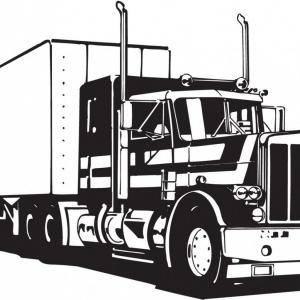 300x300 Stock Photos Vector Cargo Semi Truck Image Lazttweet