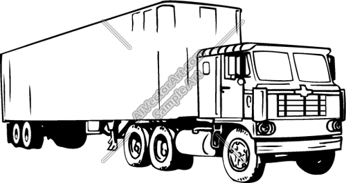 500x265 Semi Clipart And Vectorart Vehicles