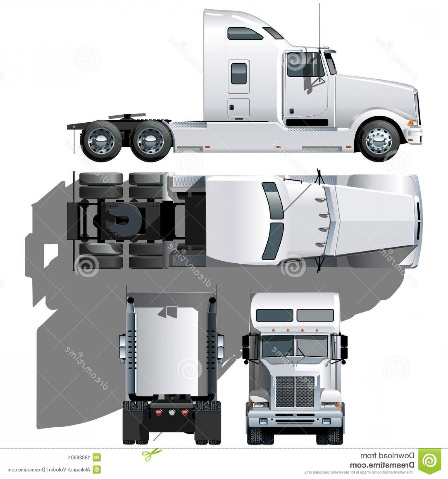 1560x1668 Royalty Free Stock Image Vector Cargo Semi Truck Image Rongholland