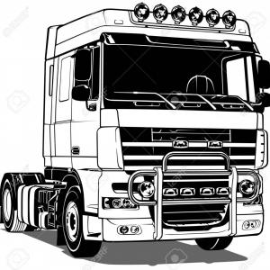 300x300 Coloring Pages Christmas Disney Truck Download Free Vector Logging