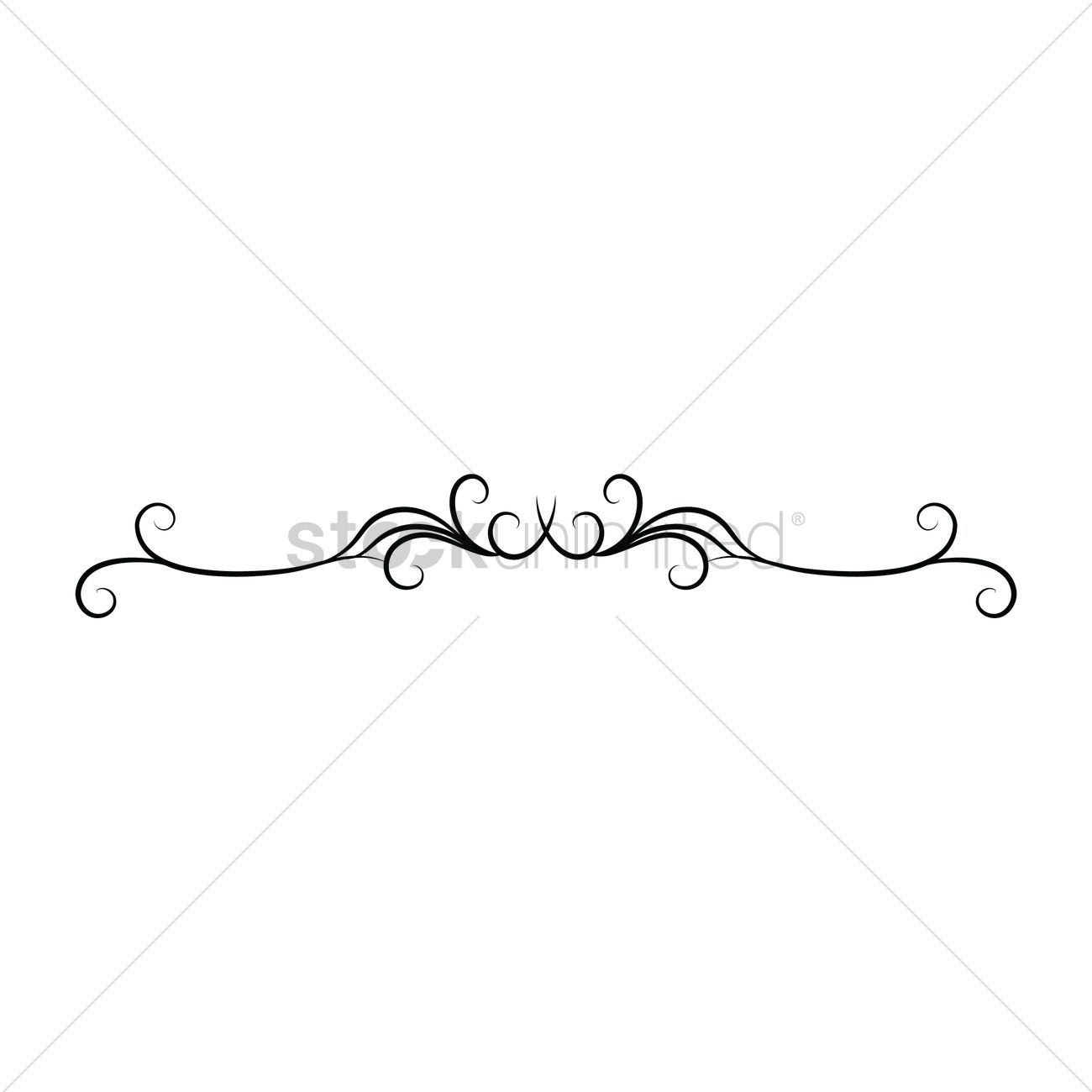 1300x1300 Ornamental Divider Vector Image