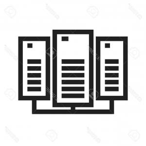 300x300 Photostock Vector Data Center Network Server Icon Vector Image Can