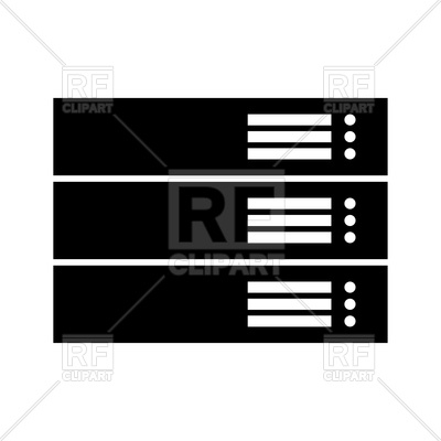 400x400 Server Black Color Icon Vector Image Vector Artwork Of Icons And