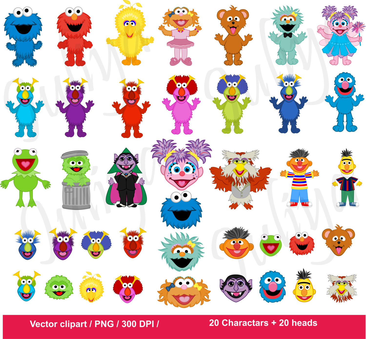 Sesame Street Characters Printables