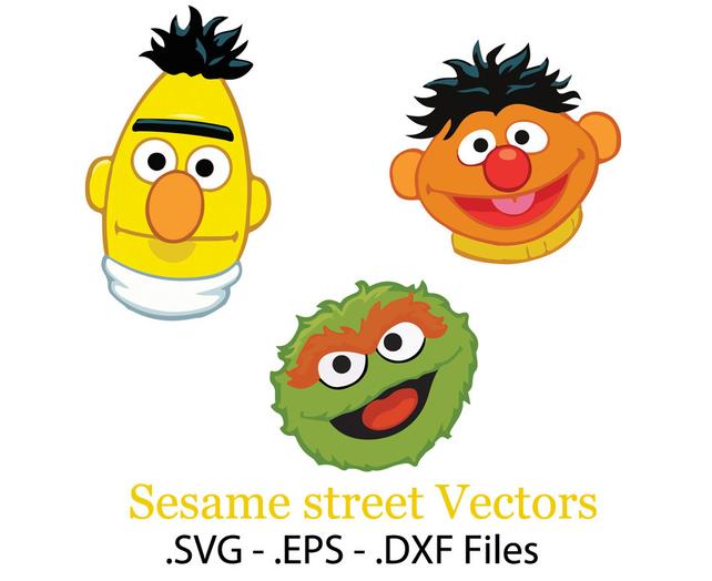 642x524 Sesame Street Set Vector Files. .eps .svg .dxf. Etsy