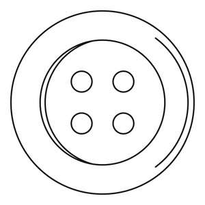 300x300 Sewing Button Royalty Free Vectors