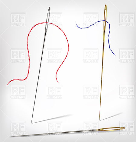 450x470 Sewing Needle With Thread Vector Image Vector Artwork Of Beauty