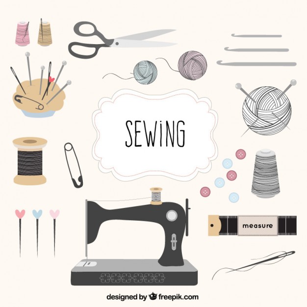 626x626 Tailor Tool Collection Vector Free Download